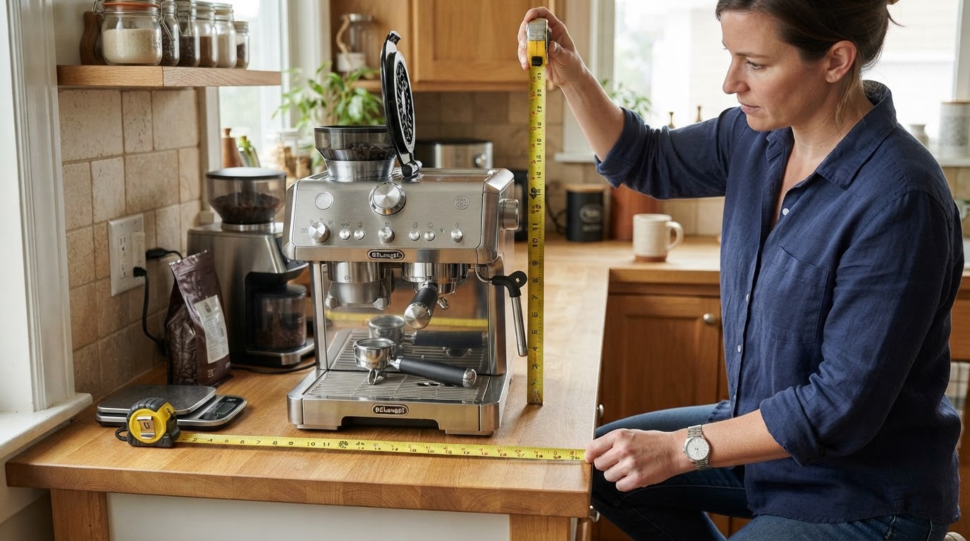 Editorial illustration for breville vs delonghi.