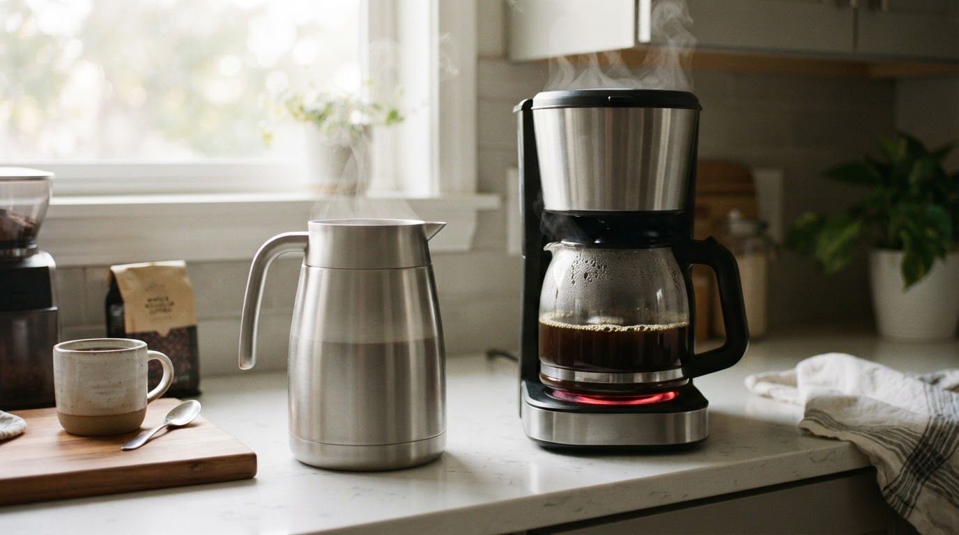 Editorial illustration for best drip coffee maker.