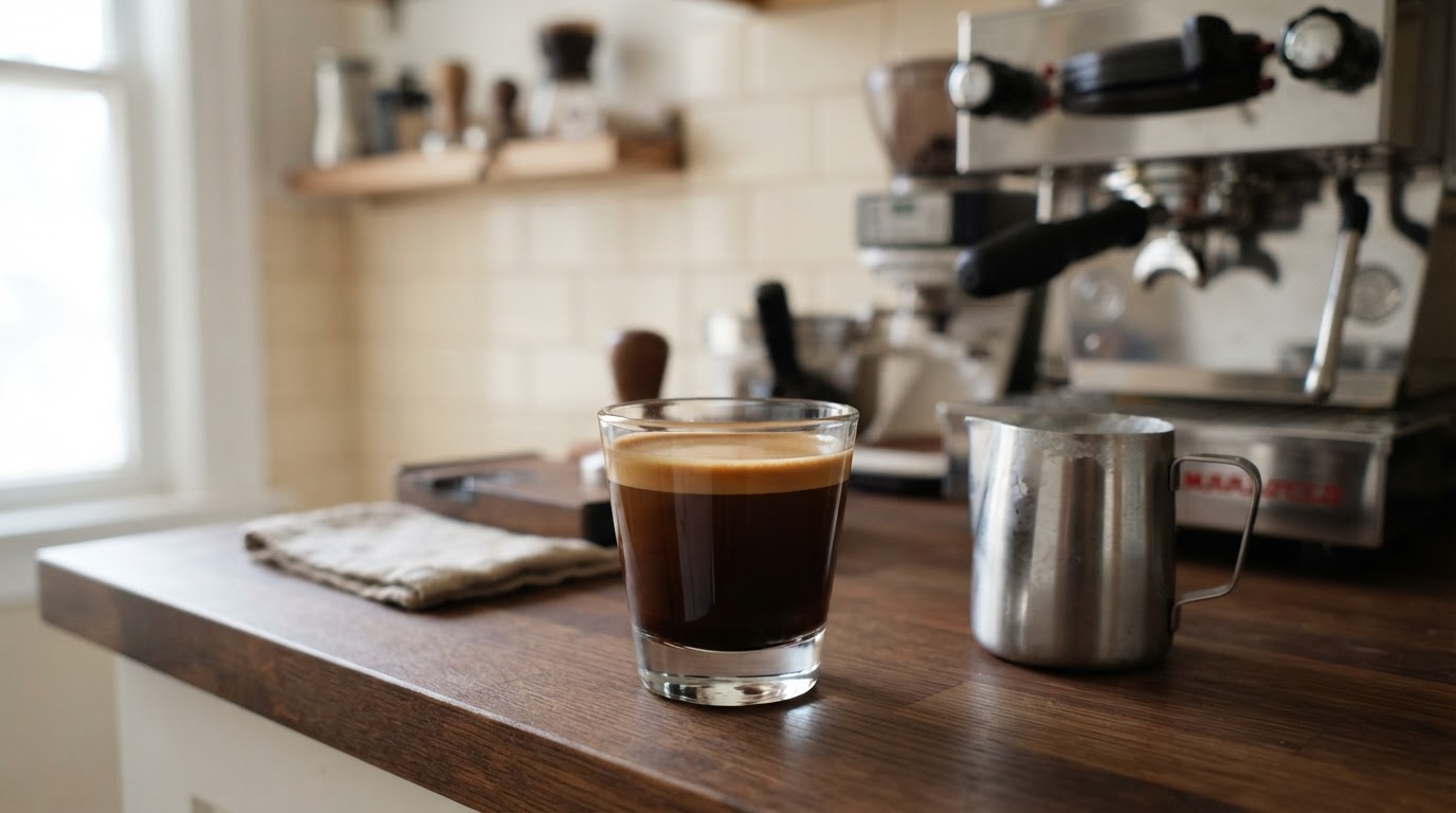 Editorial illustration for what is a cortado.